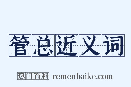 管总近义词是什么意思的图片